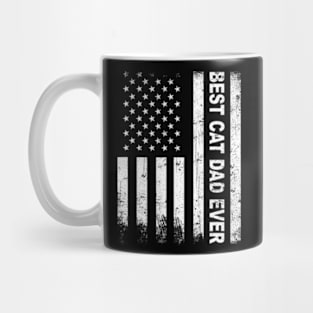 Best Cat Dad Ever American Flag 4Th Of July S Mug